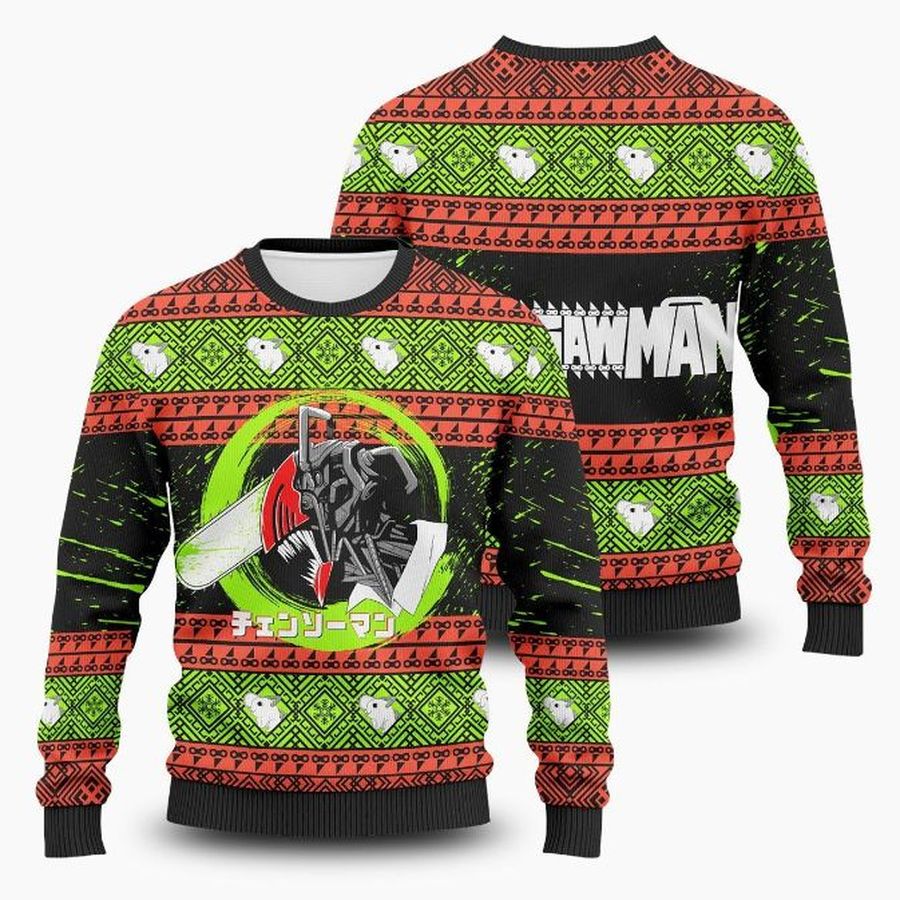 Chainsawman Xmas Unisex Sweater 3D