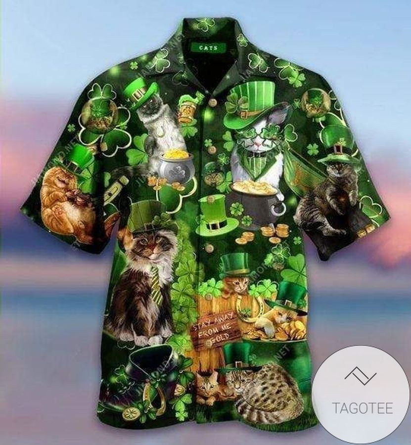 Check Out This Awesome Hawaiian Aloha Shirts Cat In St Patricks Day