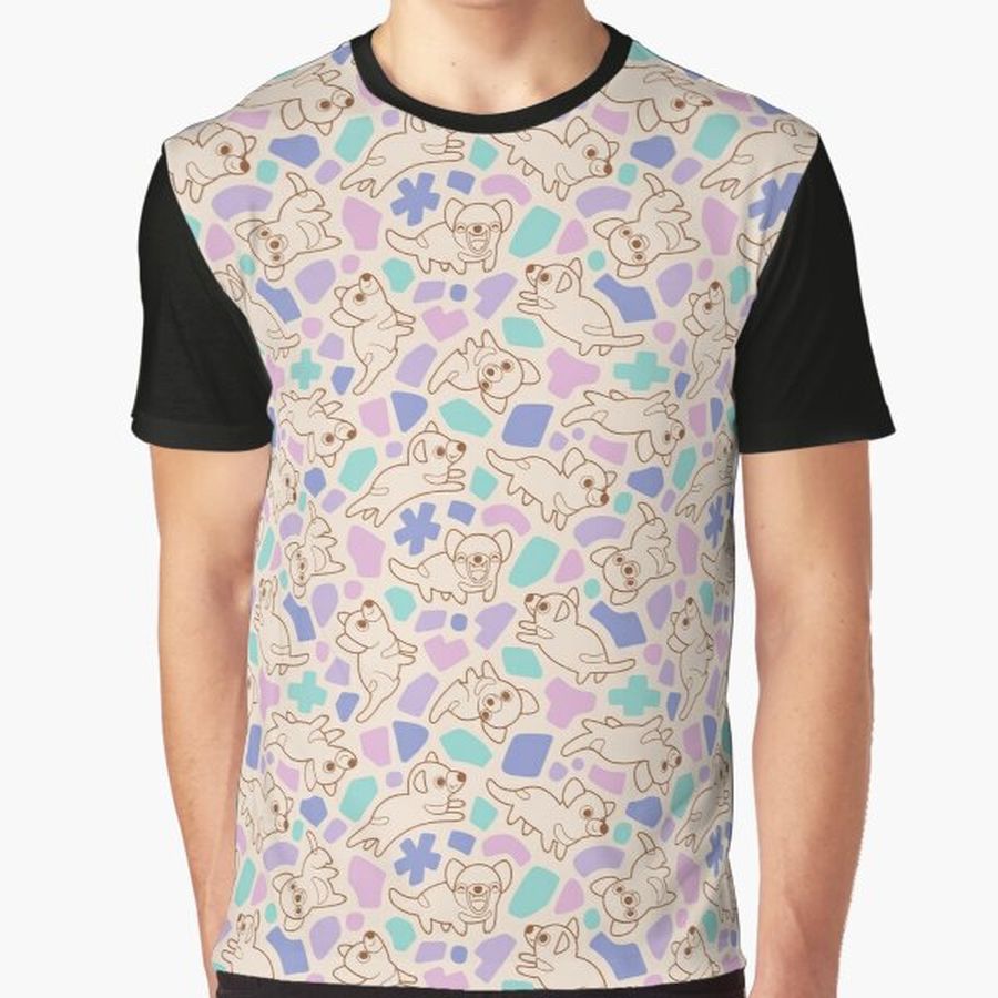 Cheeky Devil Abstract Pattern Graphic T-Shirt