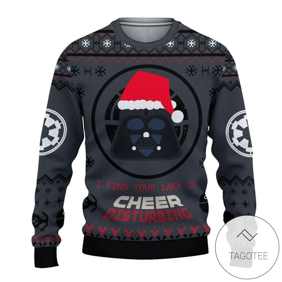 Cheer Lego Darth Vader Holiday Ugly Sweater
