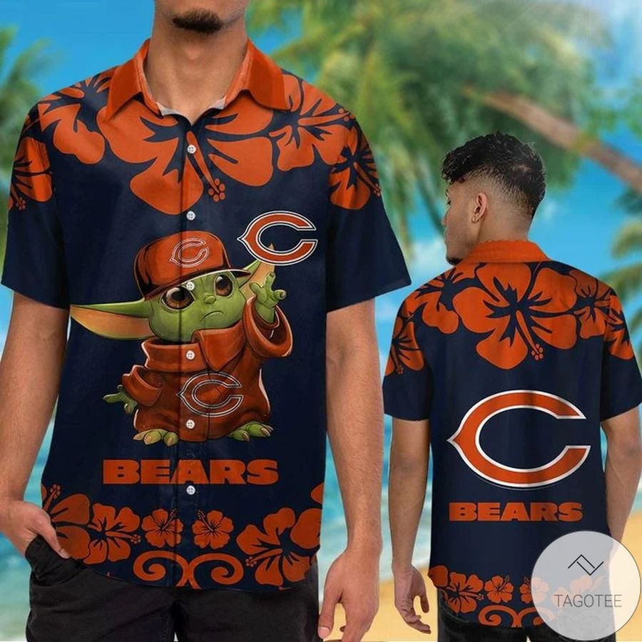 Chicago Bears Baby Yoda Hawaiian Shirt