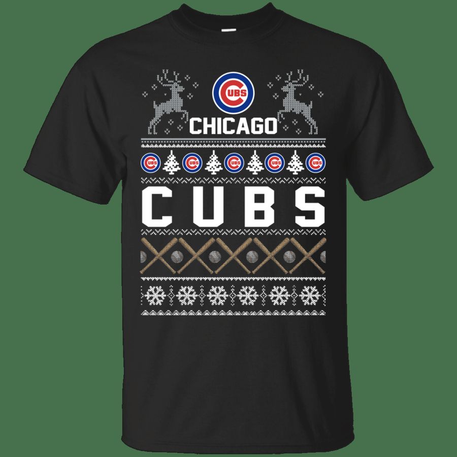 Chicago Cubs Ugly Christmas T shirt