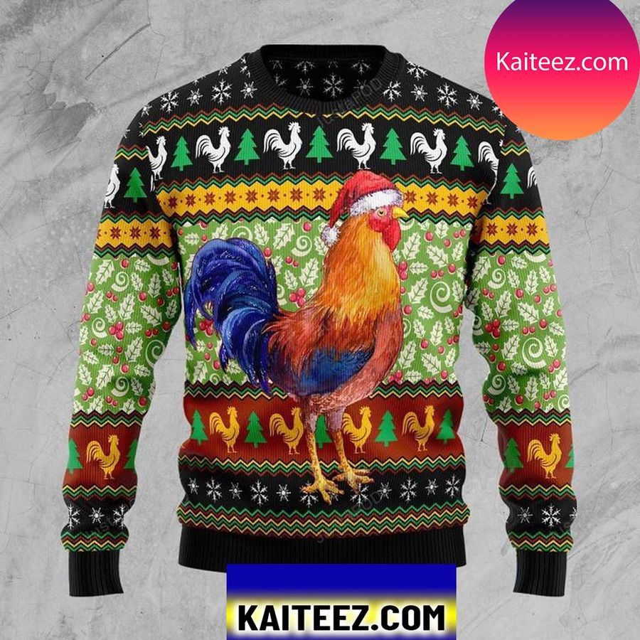 Chicken Cluck Ry Christmas Christmas Ugly Sweater