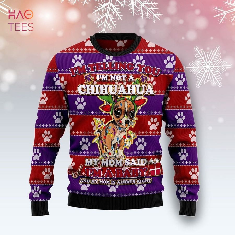 Chihuahua Baby Ugly Christmas Sweater