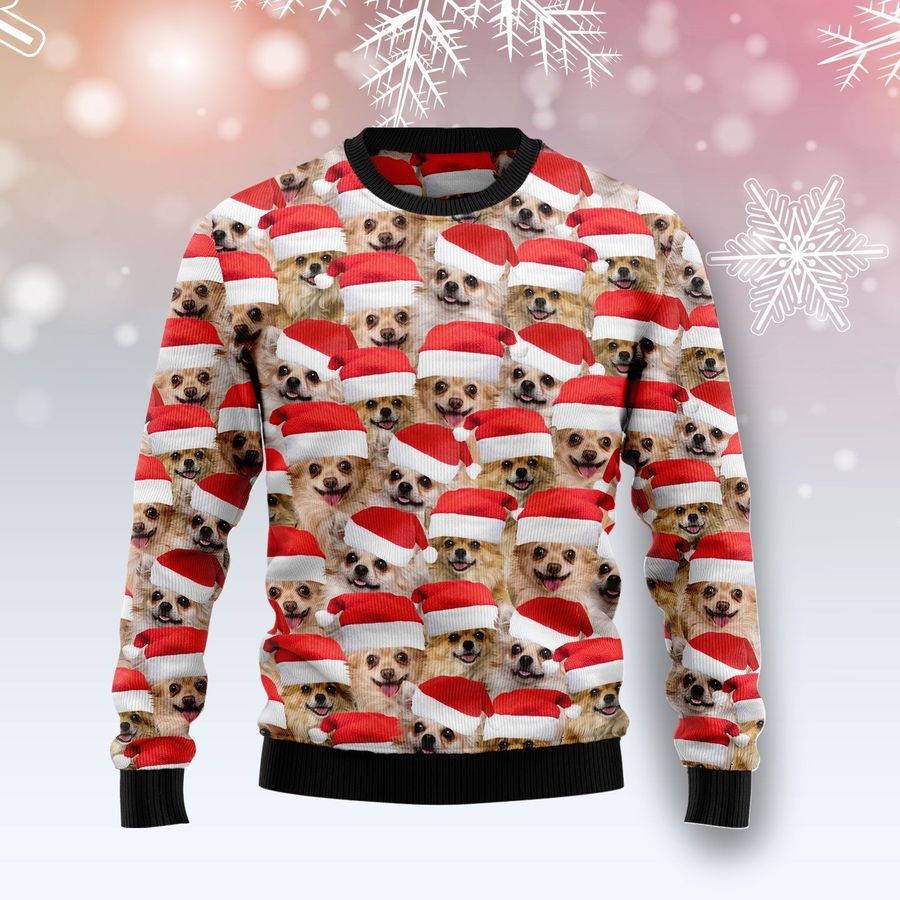 Chihuahua Group Awesome Ugly Sweater