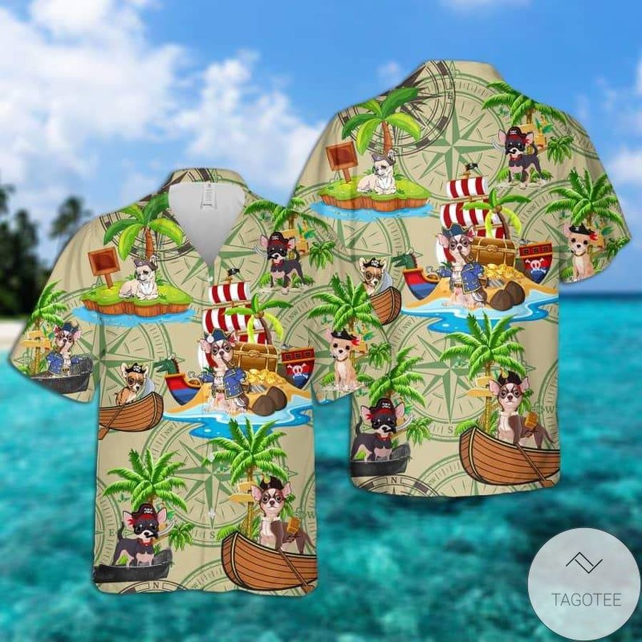 Chihuahua Pirates Hawaiian Shirt