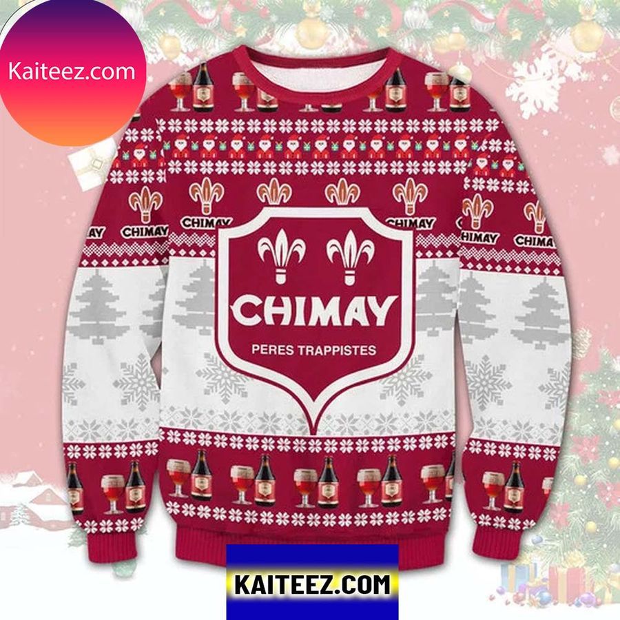 Chimay Peres Trappistes 3D Christmas Ugly Sweater