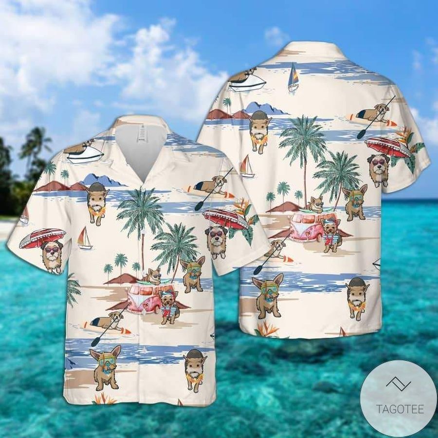 Chorkie Summer Beach Hawaiian Shirt