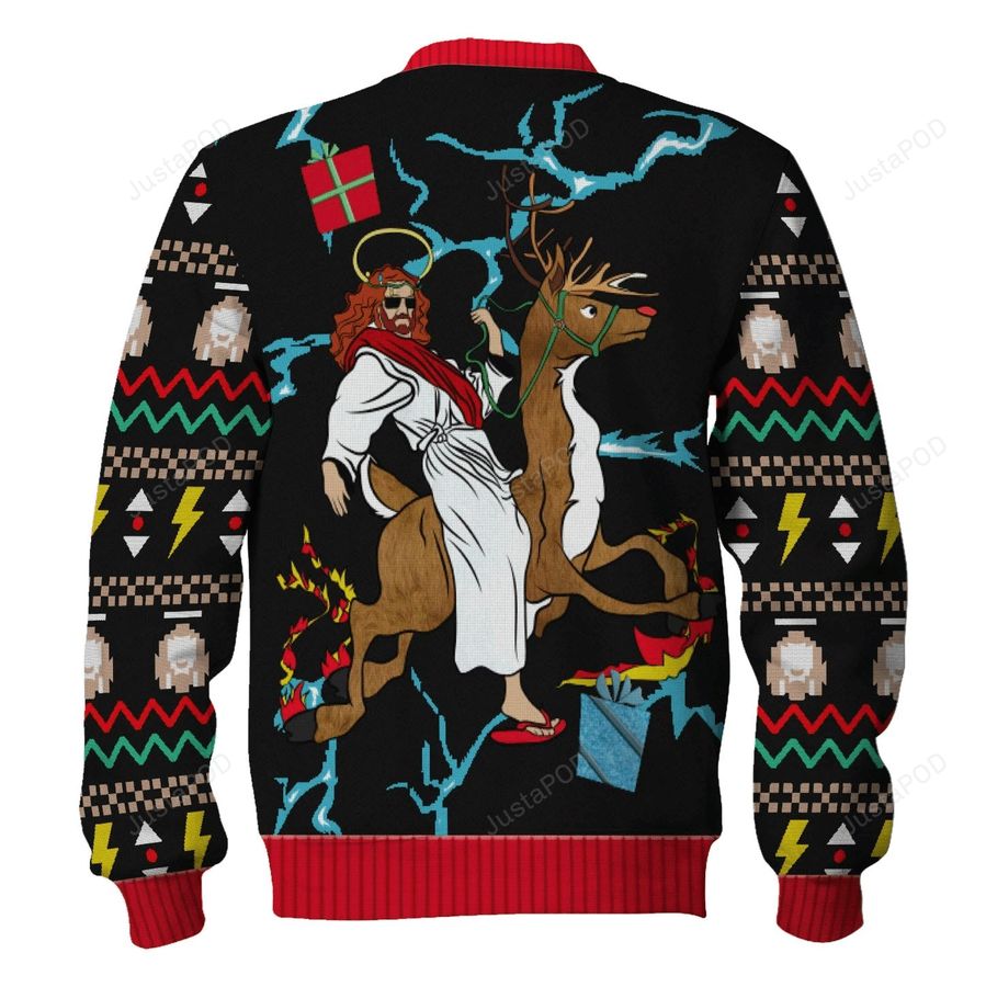 Christ Jesus Ugly Christmas Sweater, All Over Print Sweatshirt, Ugly Sweater, Christmas Sweaters, Hoodie, Sweater