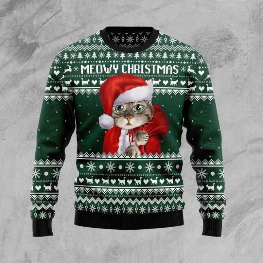 Christmas 3D SweaterCat Santa