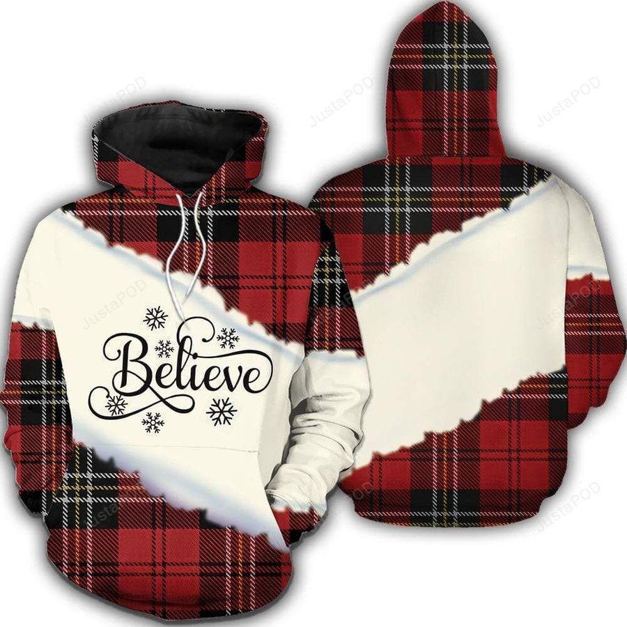 Christmas Believe Snow For Unisex 3D All Over Print Hoodie, Zip-up Hoodie, Ugly Sweater, Christmas Sweaters, Hoodie, Sweater