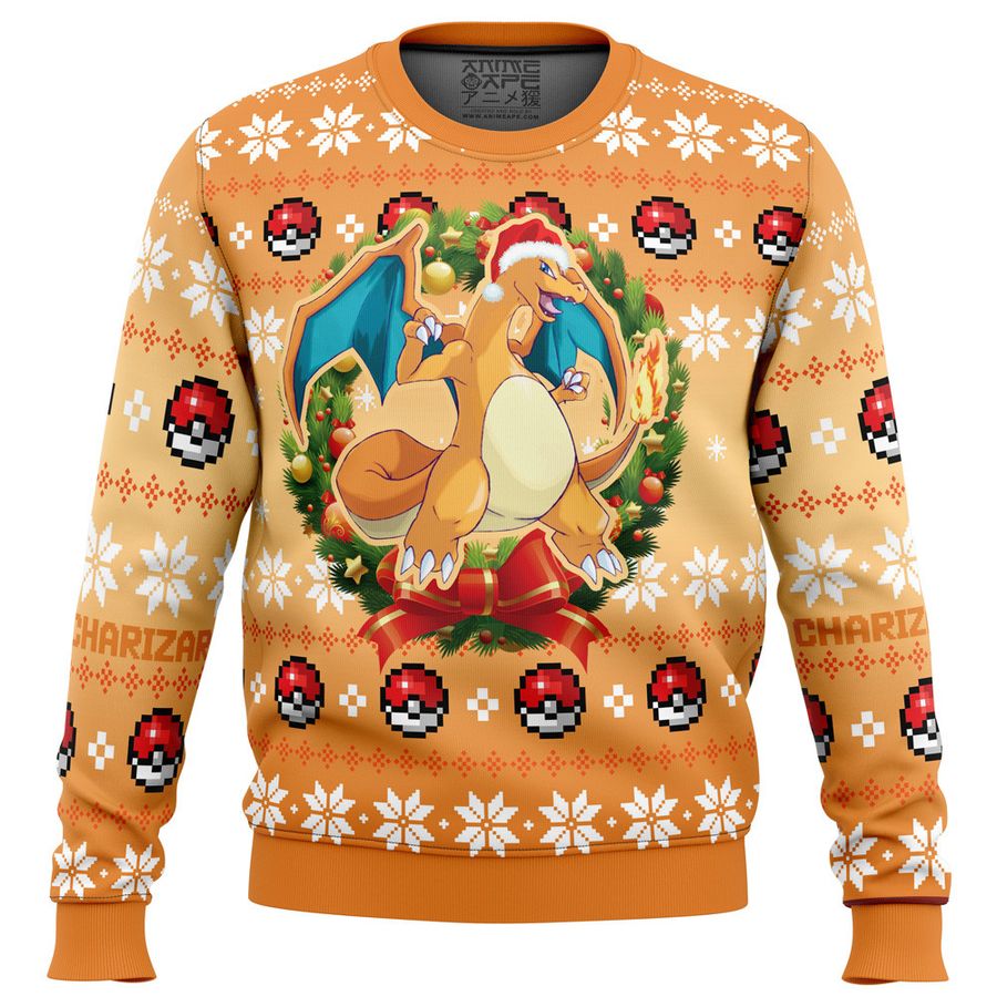 Christmas Charizard Pokemon Ugly Sweater