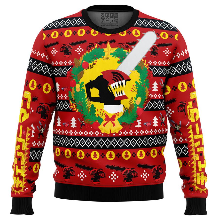 Christmas Dream Chainsaw Man Ugly Sweater