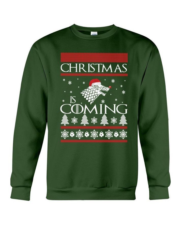 Christmas Is Coming Santa Claus Ugly Christmas Sweater All Over
