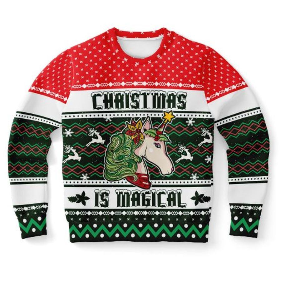 Christmas Is Magical Ugly Christmas Wool Knitted Ugly Sweater