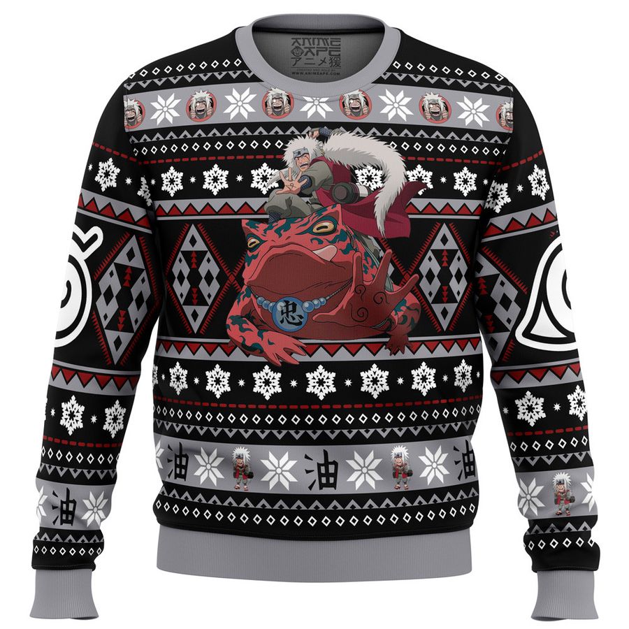 Christmas Jiraiya Naruto Ugly Sweater