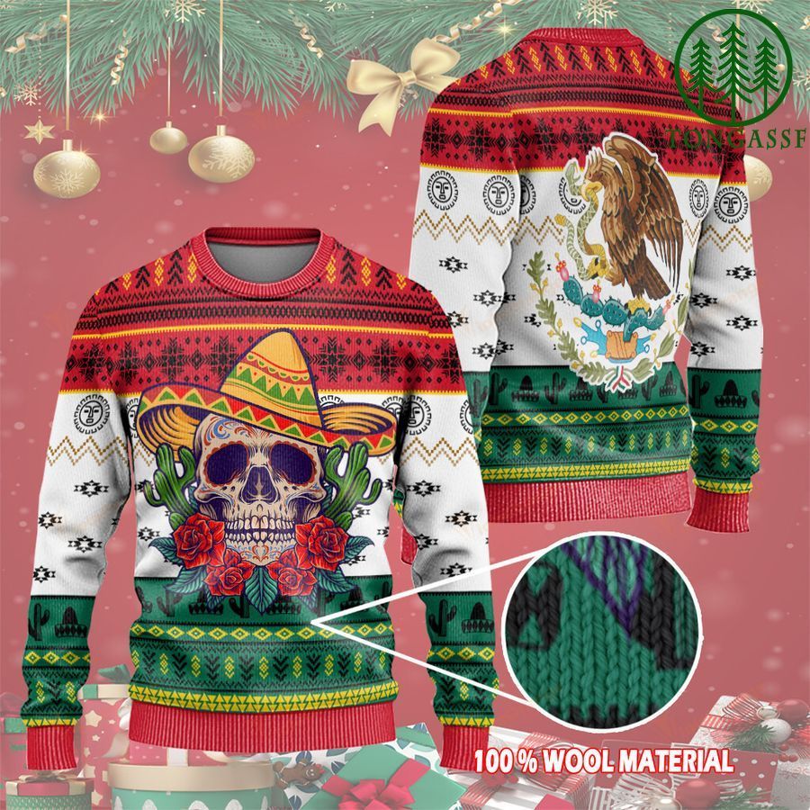 Christmas Mexico skull Ugly Sweaters