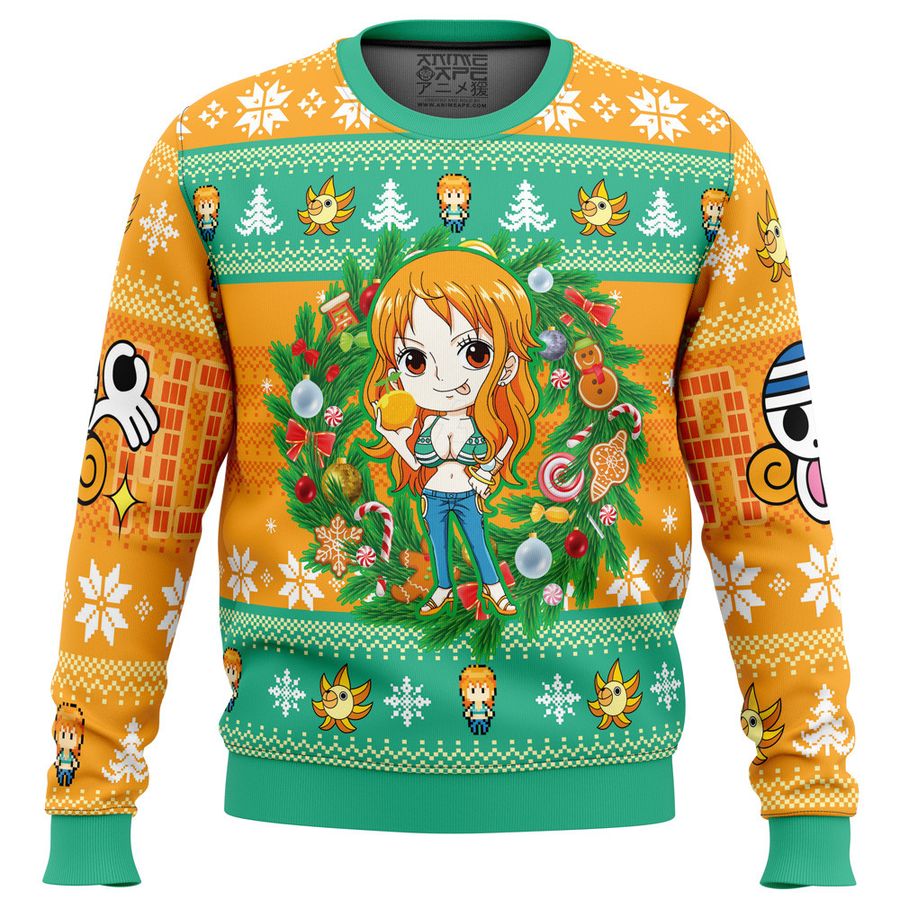 Christmas Nami One Piece Ugly Sweater