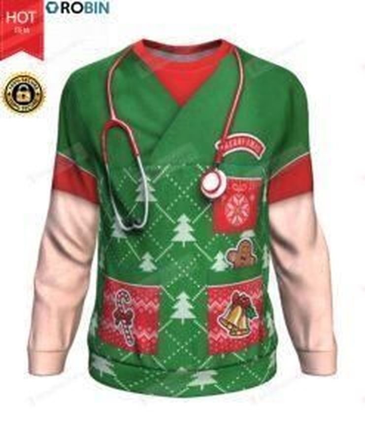 Christmas Nurse Don'T Be Tachy  Ugly Christmas Sweater, All Over Print Sweatshirt