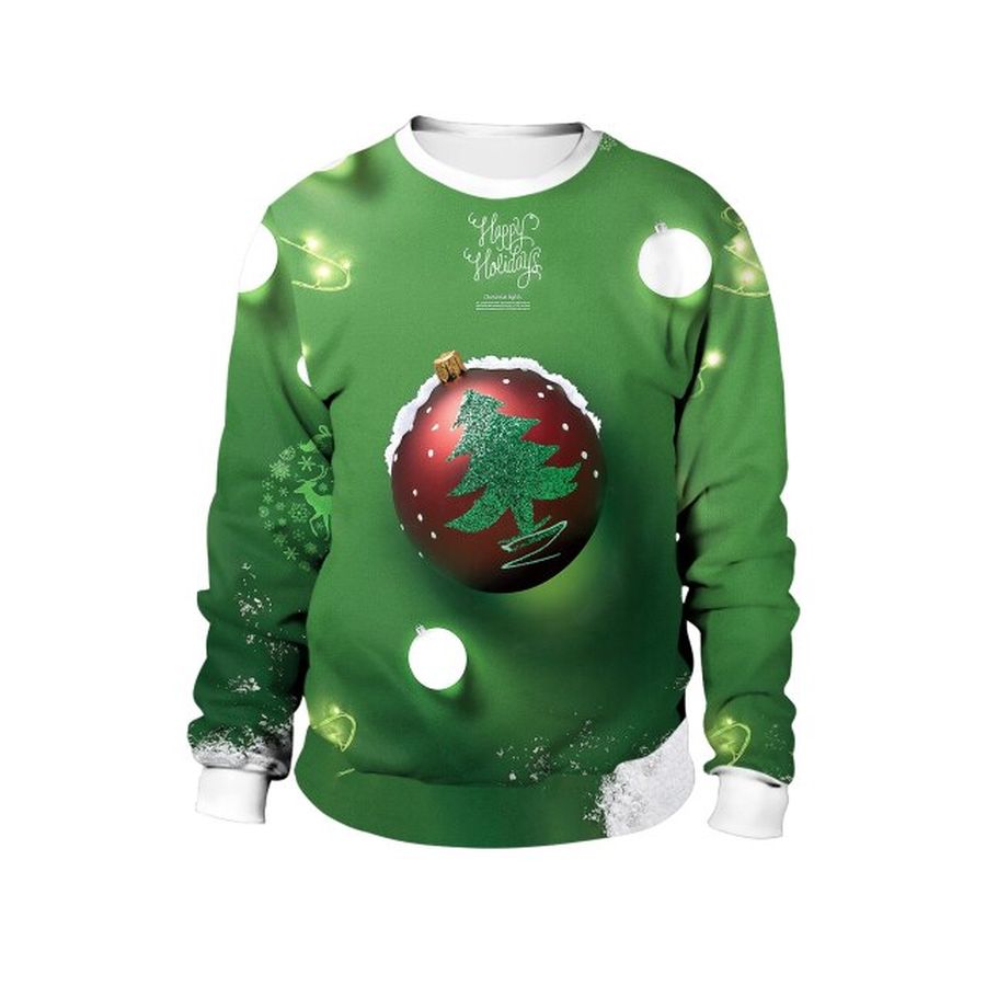 Christmas Pine ball Green Sweater