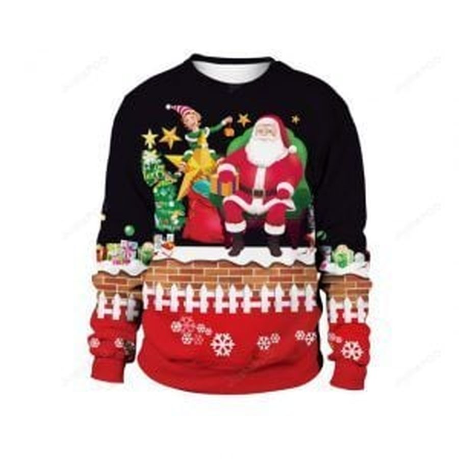 Christmas Santa Claus Ugly Christmas Sweater, All Over Print Sweatshirt, Ugly Sweater, Christmas Sweaters, Hoodie, Sweater