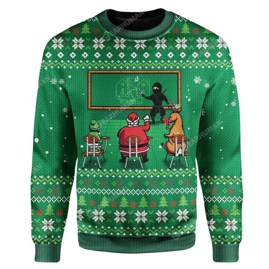 Christmas School Ugly Christmas Sweater All Over Print Sweatshirt Ugly
