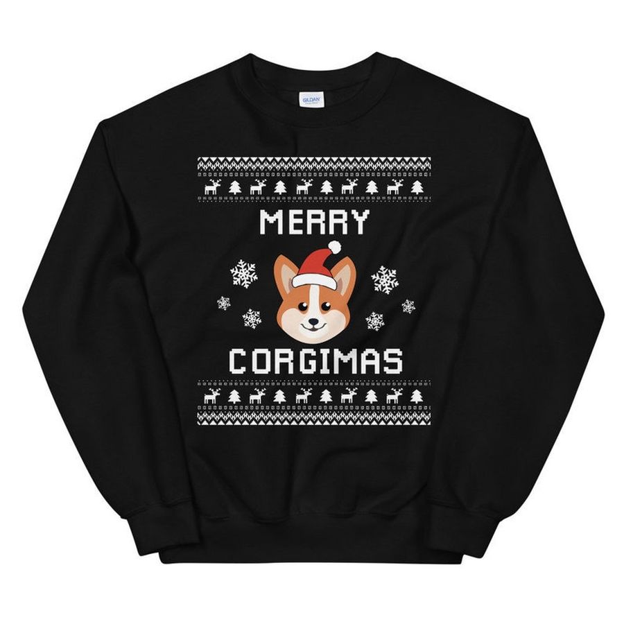Christmas Sweater 3D Merry Corgimas