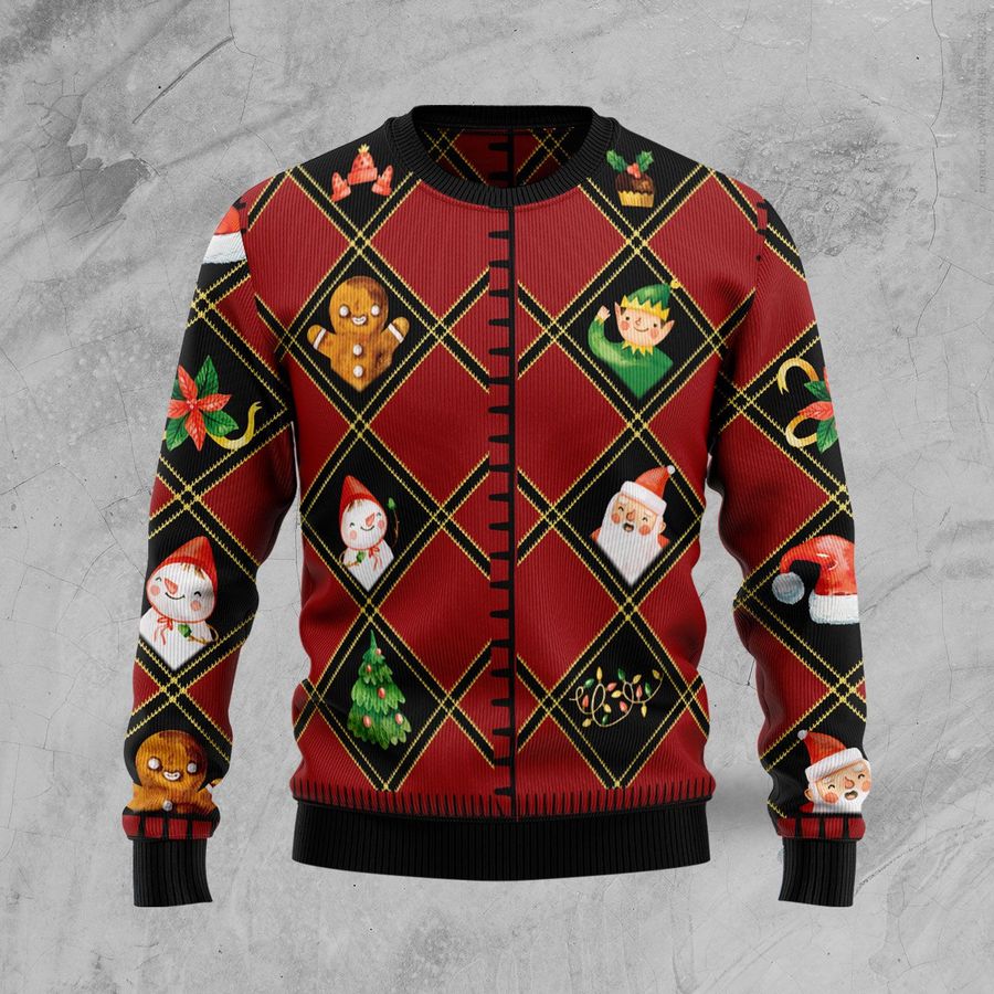 Christmas Symbols Ugly Sweater