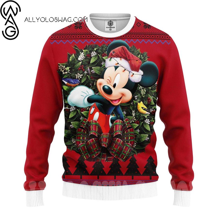 Christmas Time Mickey Mouse Ugly Christmas Sweater