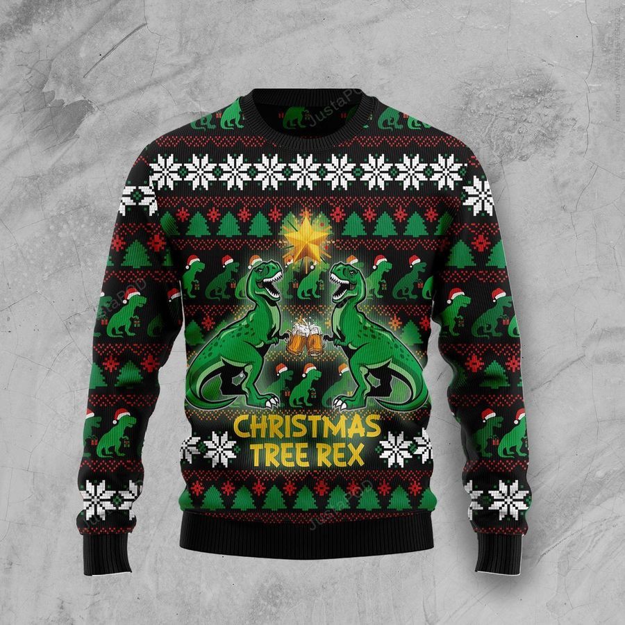Christmas Tree Rex Ugly Christmas Sweater Ugly Sweater Christmas Sweaters