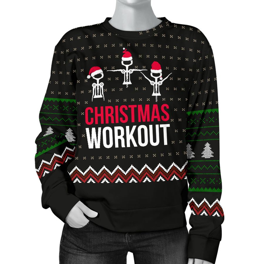 Christmas Workout Ugly Xmas Sweater - 1107