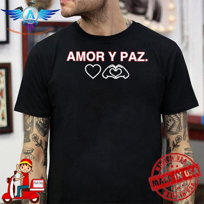 Christopher Morel Blue Amor Y Paz shirt