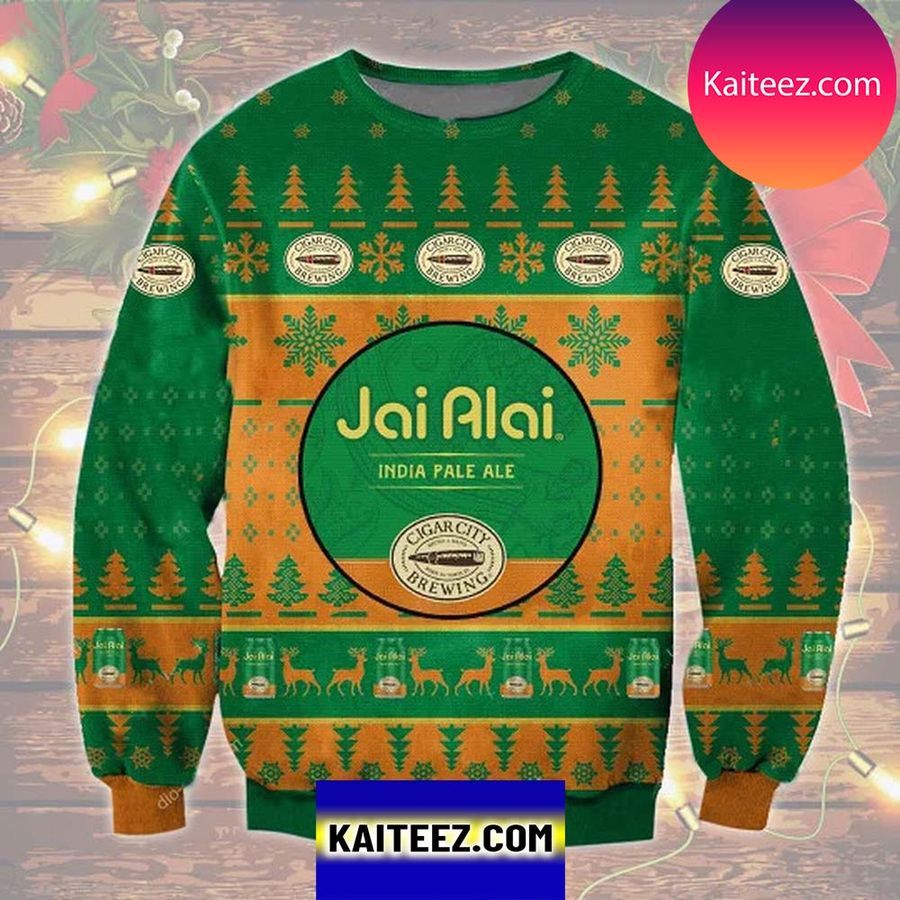 Cigar City Jai Alai 3D Christmas Ugly Sweater
