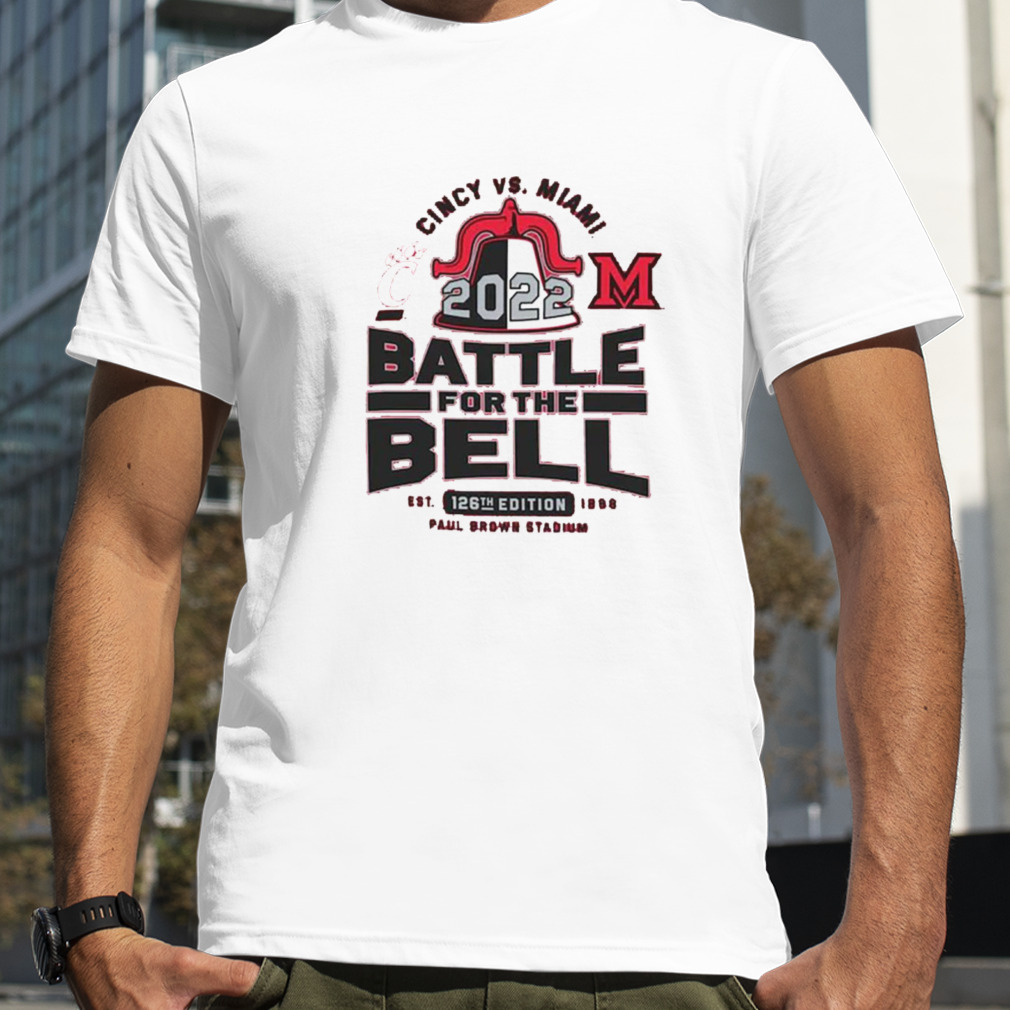 Cincinnati Bearcats vs Miami University RedHawks Champion 2022 Battle For The Victory Bell T Shirt