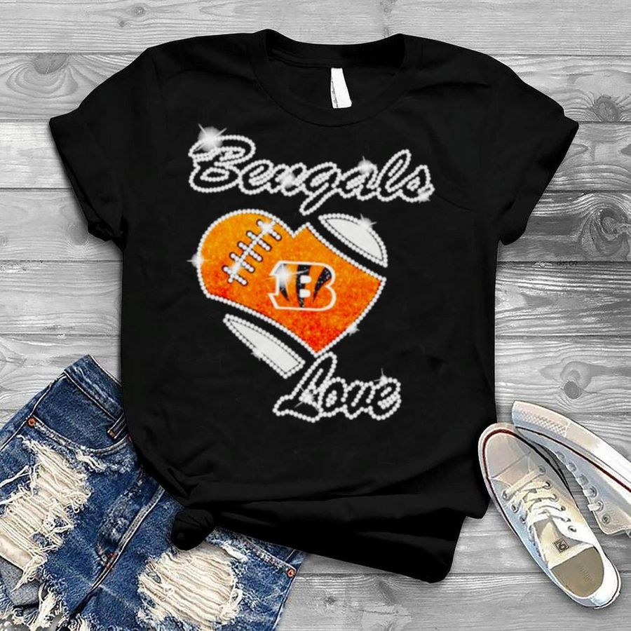 Cincinnati Bengals diamond heart shirt