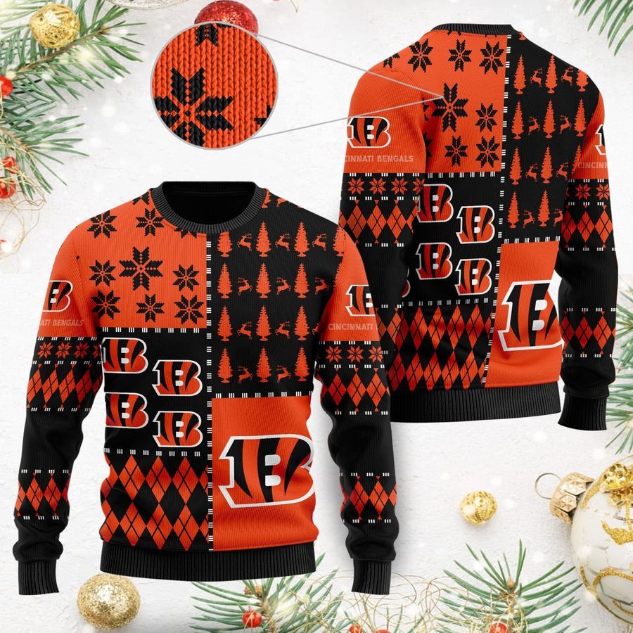 Cincinnati Bengals Ugly Christmas Sweaters Best Christmas Gift For Bengals