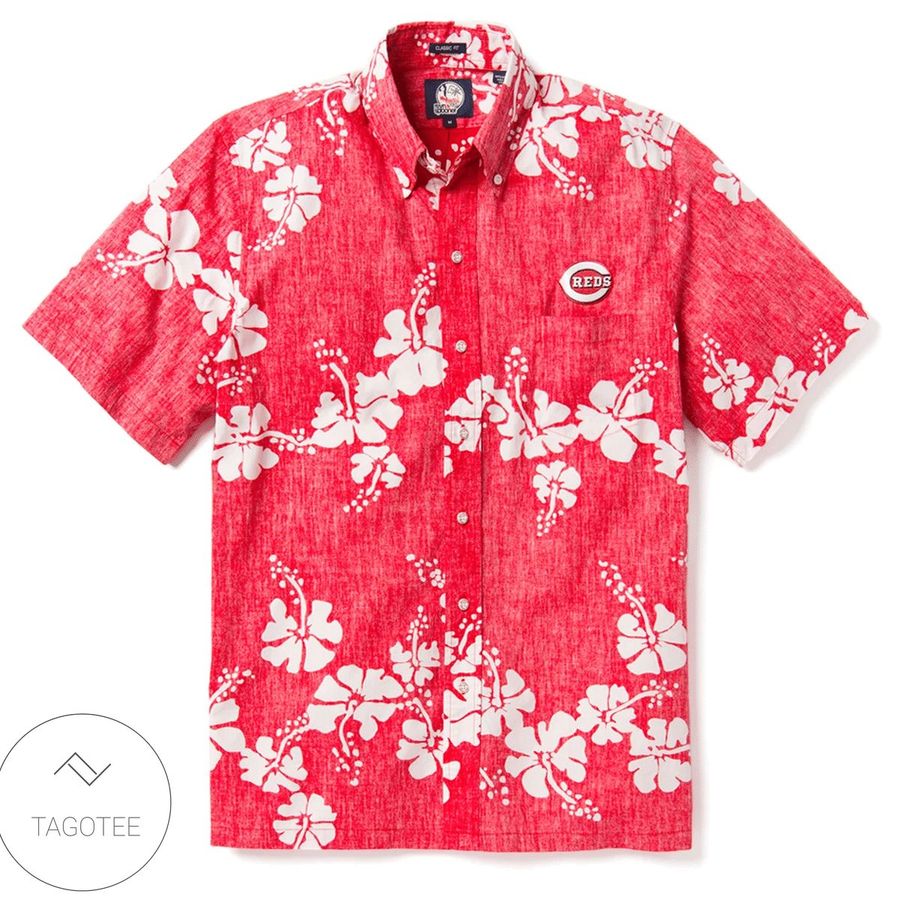 Cincinnati Reds 50th State Hawaiian Shirt