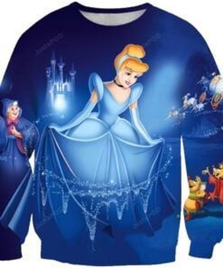 Cinderella Ugly Christmas Sweater, All Over Print Sweatshirt, Ugly Sweater, Christmas Sweaters, Hoodie, Sweater