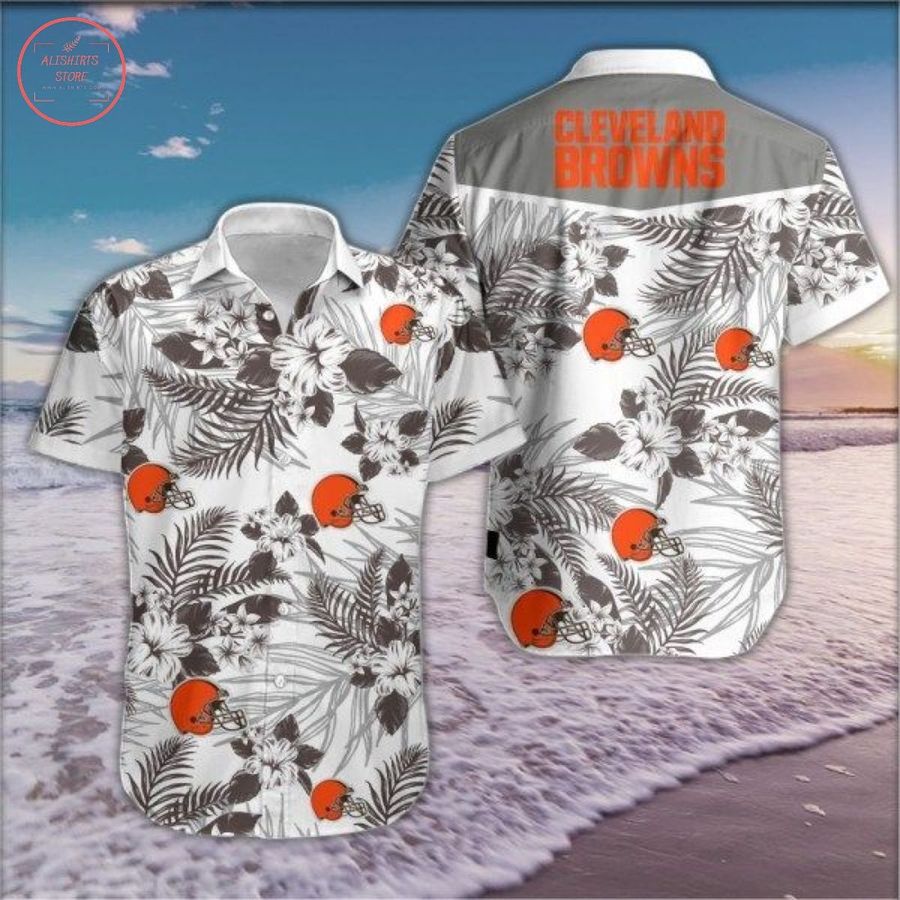 Cleveland Browns Floral Hawaiian Shirts
