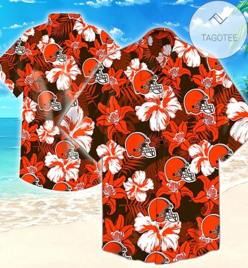 Cleveland Browns Flower Authentic Hawaiian Shirt 2022