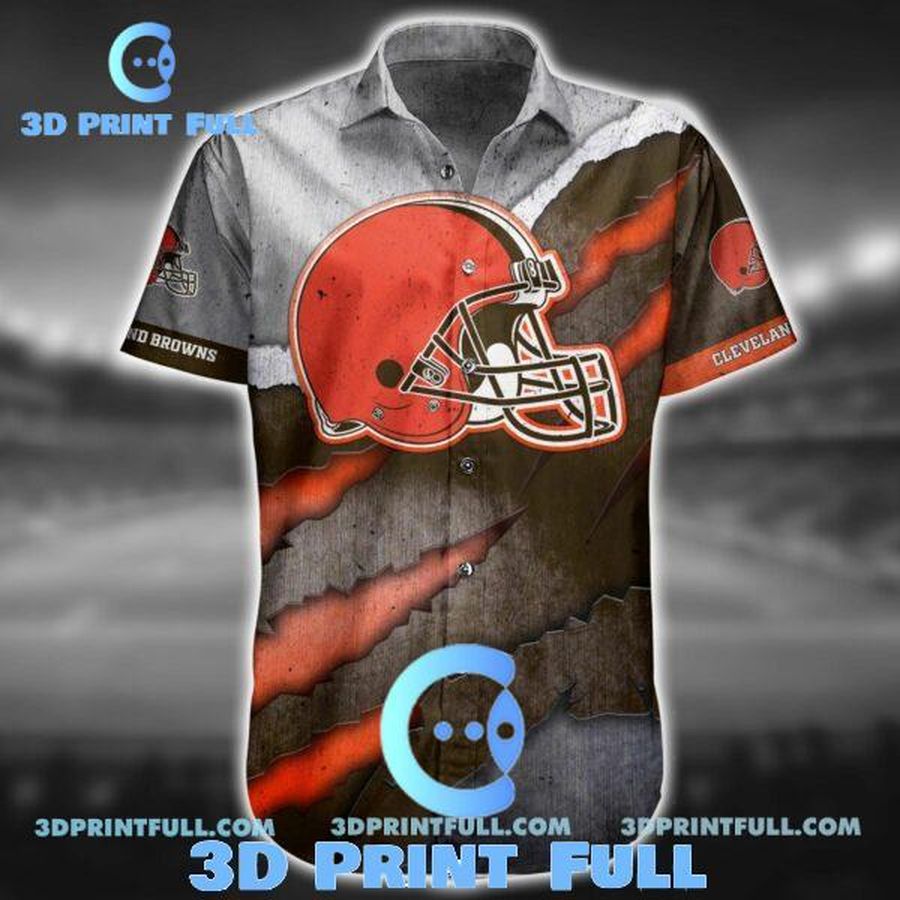 Cleveland Browns Hawaiian Shirt Short For Fans 02