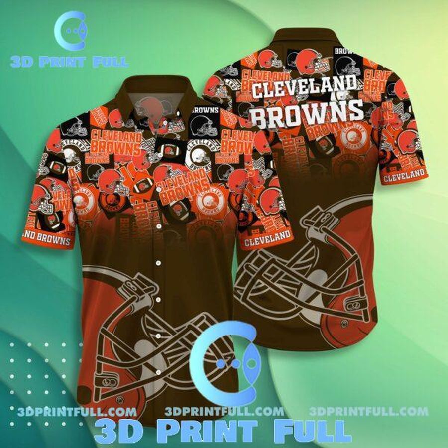 Cleveland Browns Hawaiian Shirt Short Style Hot Trending Summer 02