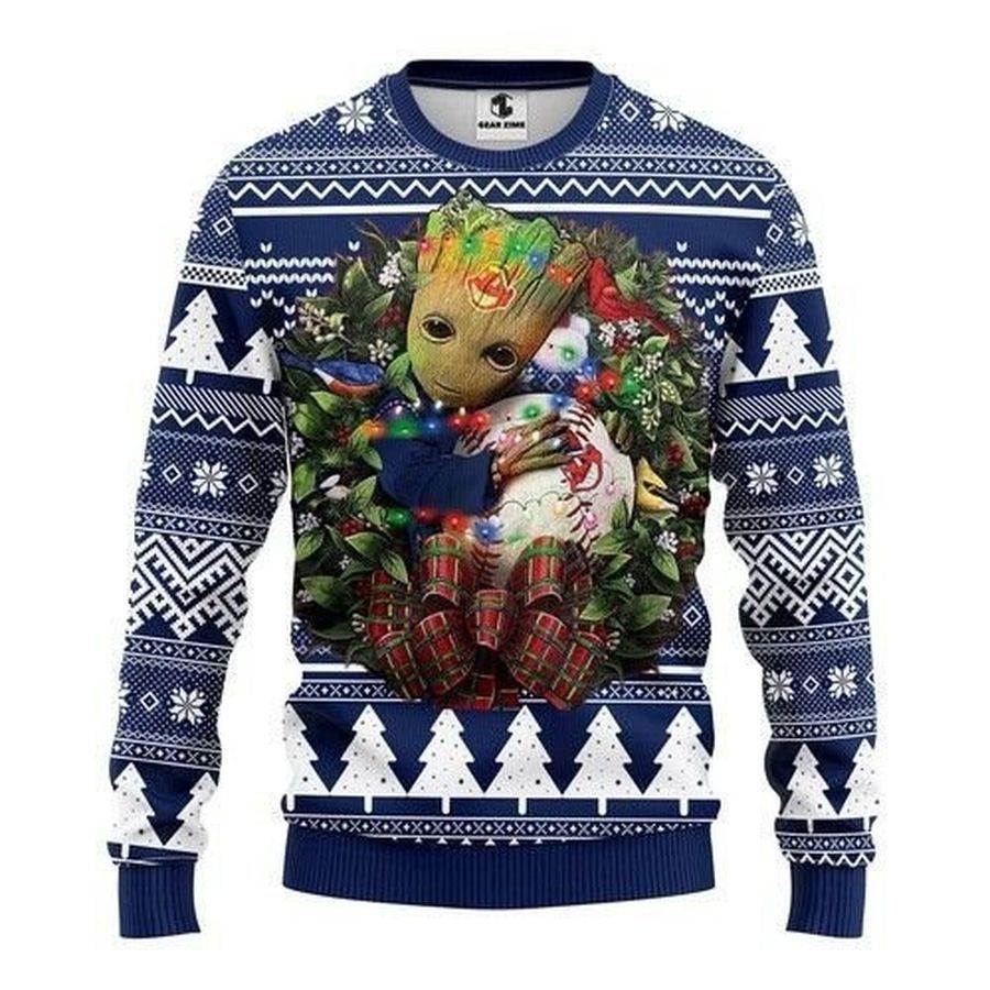 Cleveland Indians Grateful Dead Ugly Christmas Sweater All Over Print