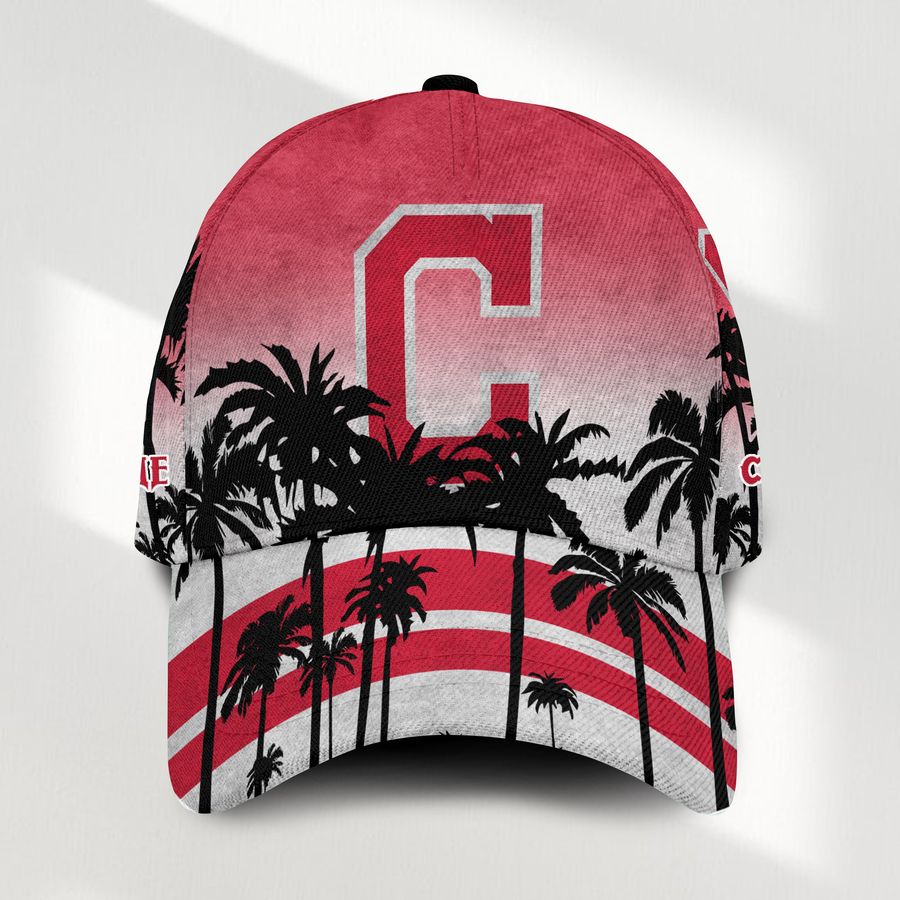 Cleveland Indians Mlb Palm Tree Hawaiian Custom Name Classic Baseball Cap Hat Gifts For Men Dad Fans