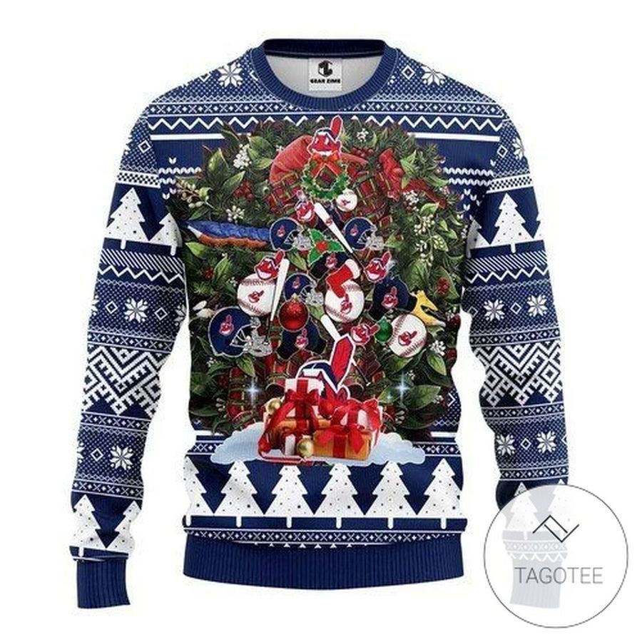 Cleveland Indians Tree Ugly Sweater