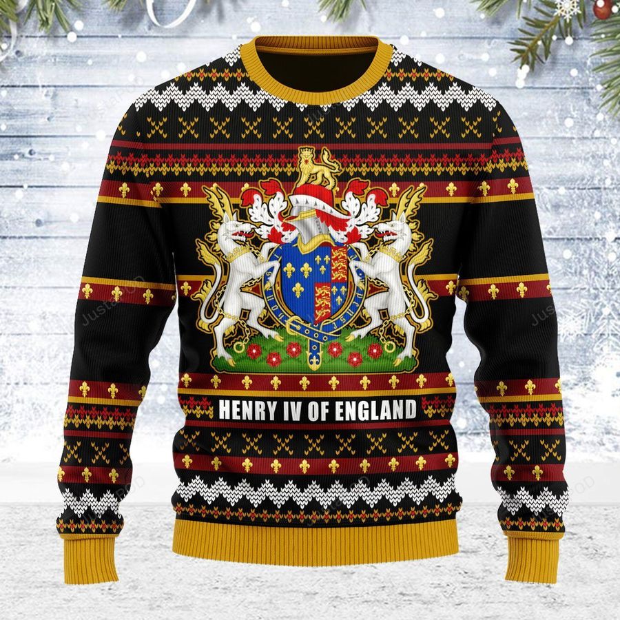 Coat Of Arms Henry VI Ugly Christmas Sweater, All Over Print Sweatshirt, Ugly Sweater, Christmas Sweaters, Hoodie, Sweater