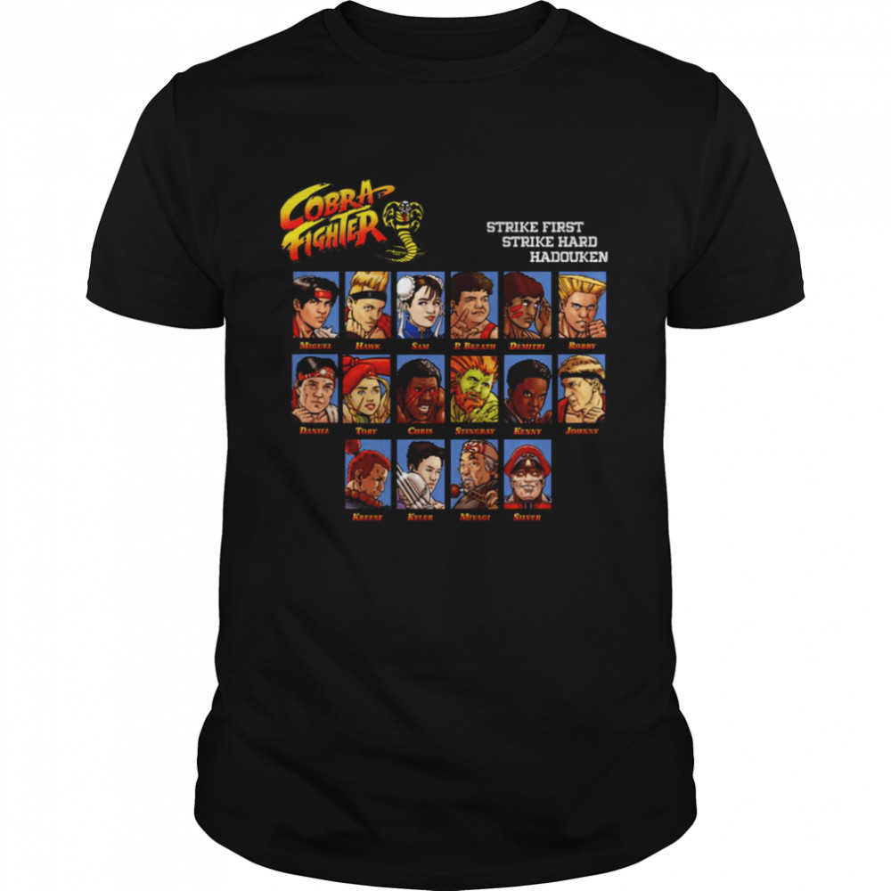 Cobra Fighter Street Fighter Cobra Kai Mashup shirt