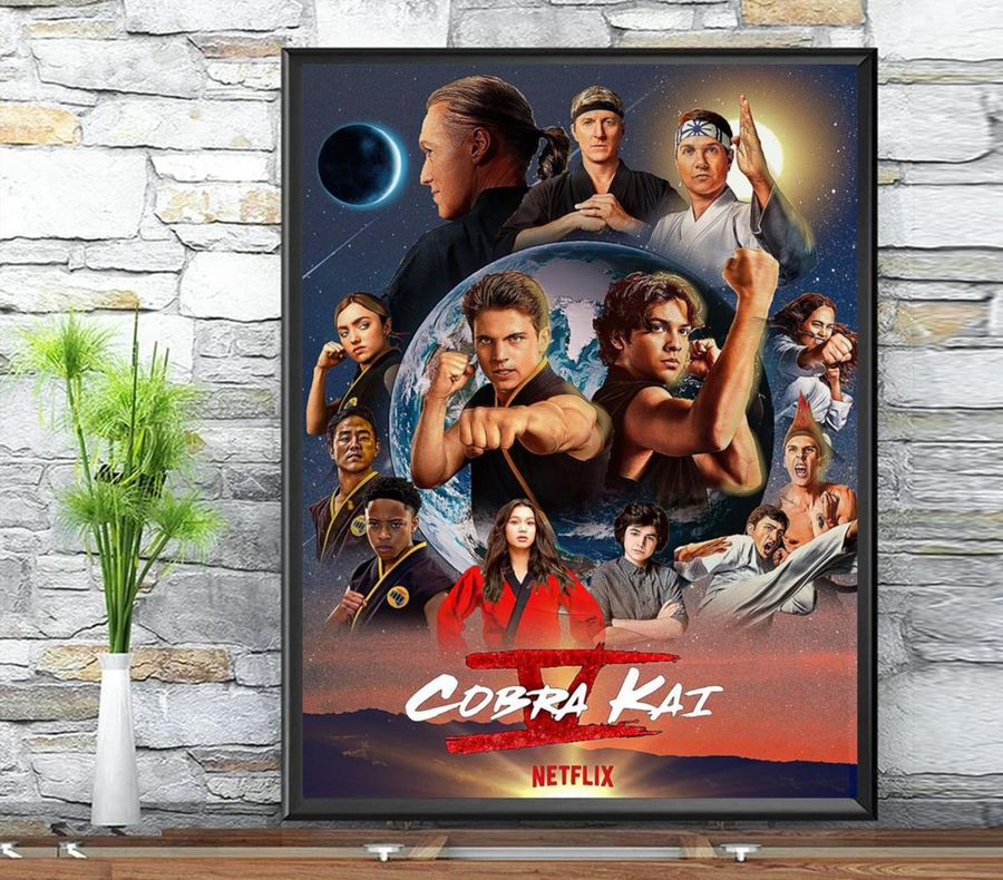 Cobra Kai Season 5 Poster Graphic Cobra Kai 5 Movie Print Wall Art