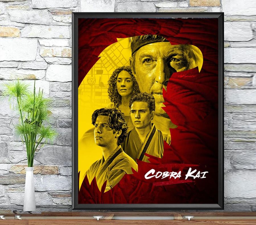 Cobra Kai Season 5 Poster The War Between Rival Dojos Vintage Poster