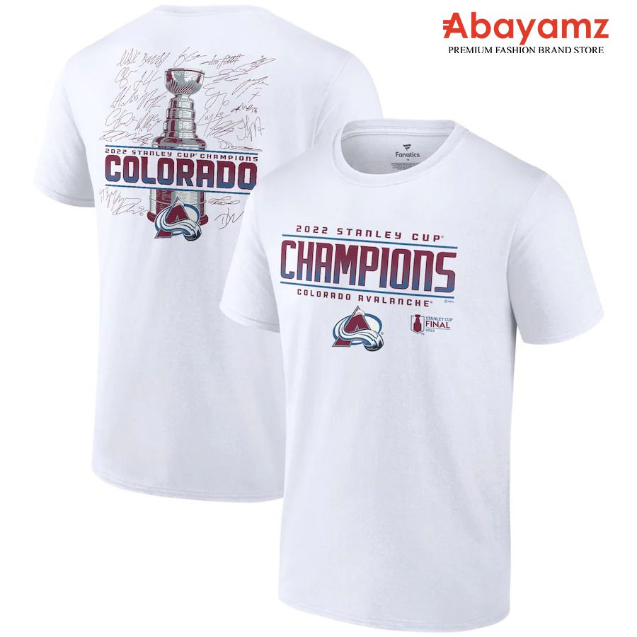 Colorado Avalanche 2022 Stanley Cup Champions Signature Roster shirt